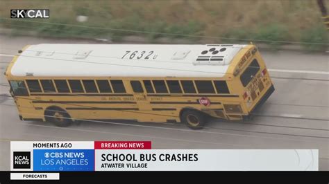 Students Suffer Minor Injuries After Car Rear Ends School Bus Youtube