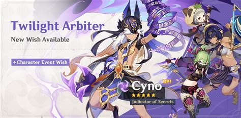 Twilight Arbiter Cyno And Candace Banner Guide Genshin Impact