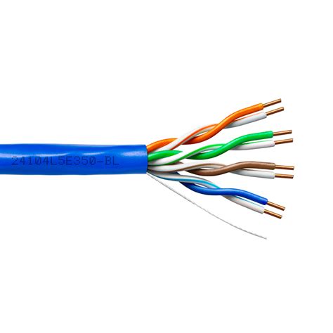 Provo Cat E Utp Cable Pr Sol Bc Unsh Mhz Cmr Etl Ft Rohs Blue Jkt