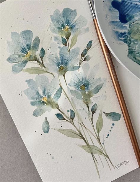 Loose Watercolor Florals Beginners Watercolor Flowers Watercolor