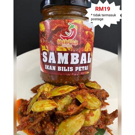 Sambal Ikan Bilis Petai By Kak Faa Kitchen Sambal Viral Sedap Padu