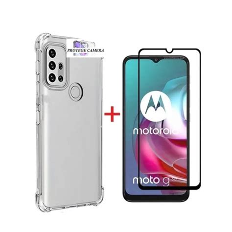 Capa Capinha Anti Impacto Pelicula Vidro 3d Temperada Para Moto G 22