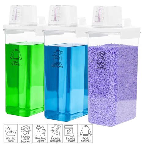 Monrocco Laundry Detergent Dispenser 3 Pack Laundry Soap