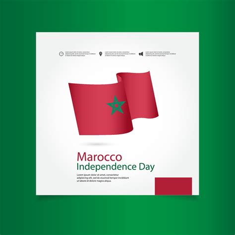 Morocco Independence Day Vector Template Design Illustration 2122863 ...