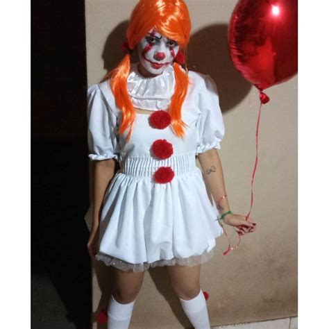 Fantasia It A Coisa Feminina Peruca Cosplay Halloween Palha O