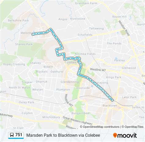 751 Route Schedules Stops Maps Marsden Park Updated