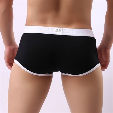 Ruimatai Mens Underwear Clearance Sexy Mens Solid Breathe Underwear