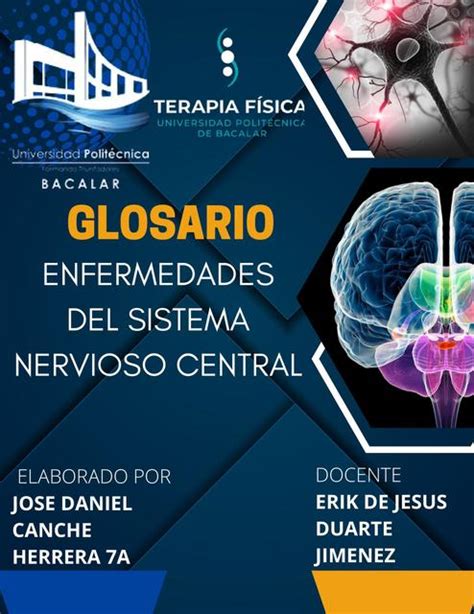 Glosario Enfermedades Del Sistema Nervioso Central Jose Herrera Udocz