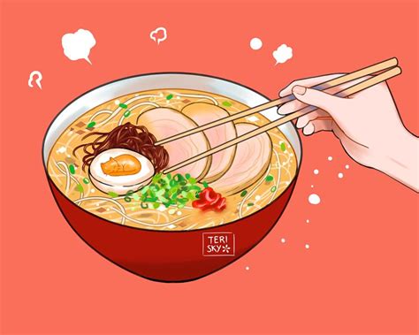 Tonkatsu Ramen Manga Art Anime Art Koizumi Food Illustrations