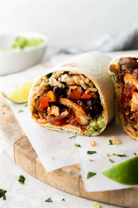 Chicken Fajitas Burritos (Homemade & Seriously Easy to Prep!) | PWWB