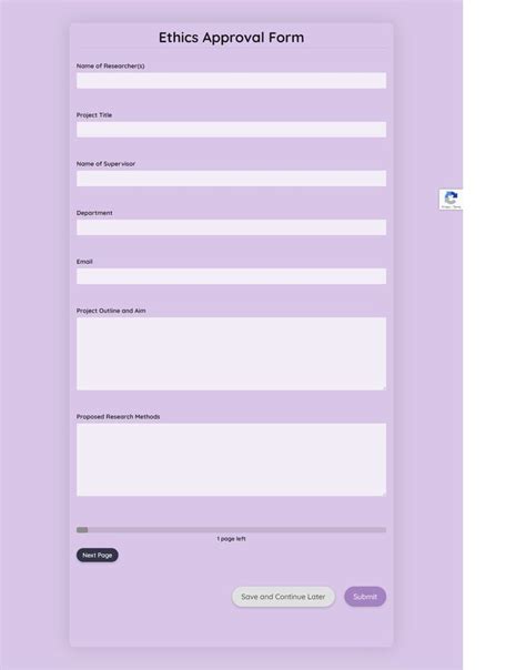 Ethics Approval Form Template Templates Ethics Research Methods