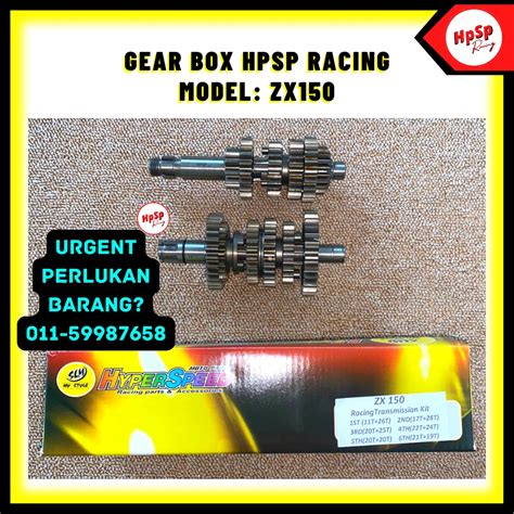 zx rr gear box set hpsp racing hyperspeed shopee malaysia