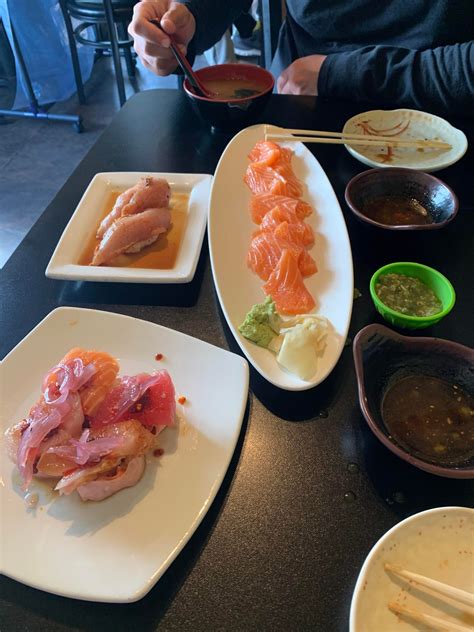 Our Sushi Lunch Albacore Tuna Nigiri Salmon Sashimi And The Ryan Roll