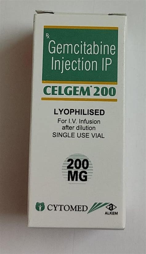 Celgem 200 Mg Gemcitabine Injection Alkem 1 Vial At Rs 1307 Vial In