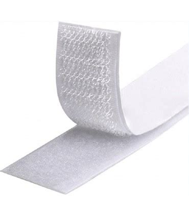 Velcro Autocollant Blanc Mm