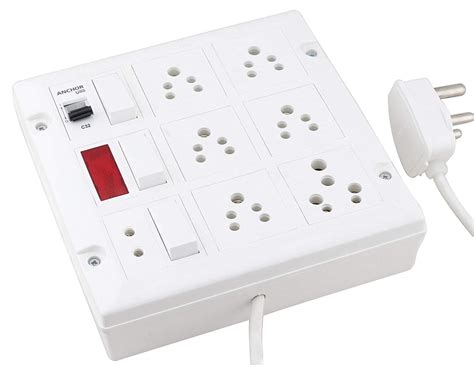 Indrico Multi Outlet Board With Switch Indicator And Meter