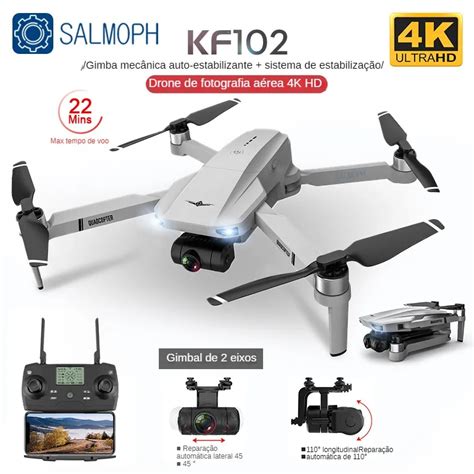 KF102 Professional Mini GPS Drone C Mera FPV Visual Evitar Obst