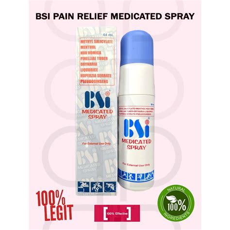 Pain Relief Spray (BSI Medicated Spray) | Shopee Philippines