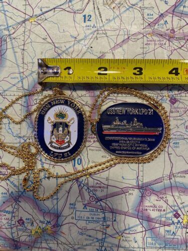 USS New York LPD 21 Necklace Challenge Coin EBay