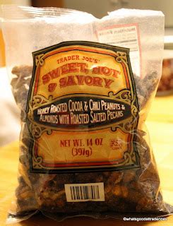 What S Good At Trader Joe S Trader Joe S Sweet Hot Savory Honey Roasted Cocoa Chili