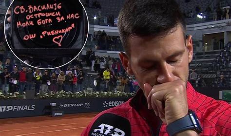 Novak U Suzama Poslao Dirljivu Poruku Nastradalima U O Vladislav