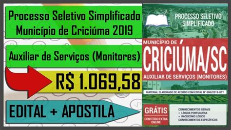 Processo Seletivo Crici Ma Apostila Para Auxiliar De Servi Os