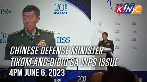 Chinese Defense Minister Tikom Ang Bibig Sa Wps Issue Kidlat News