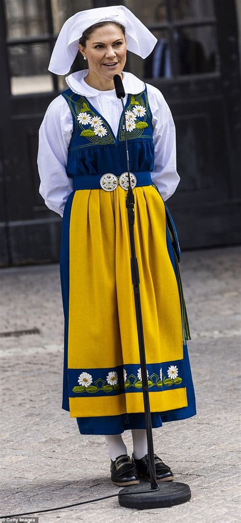 Crown Princess Victoria, 44, shines in traditional Swedish dress | The ...