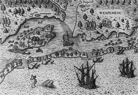 Arrival of the Roanoke Island Colonists (Illustration) - World History ...