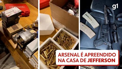 Vídeo Vídeo mostra munição e fuzil apreendidos na casa de Roberto