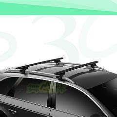 Thule 7104 Evo Raised Rail 腳座 WingBar Evo 118 黑色靜音鋁桿 行李架