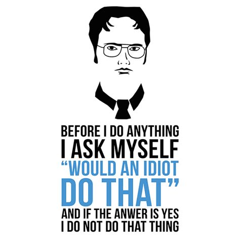 Dwight Schrute Quote Poster | Bamugi