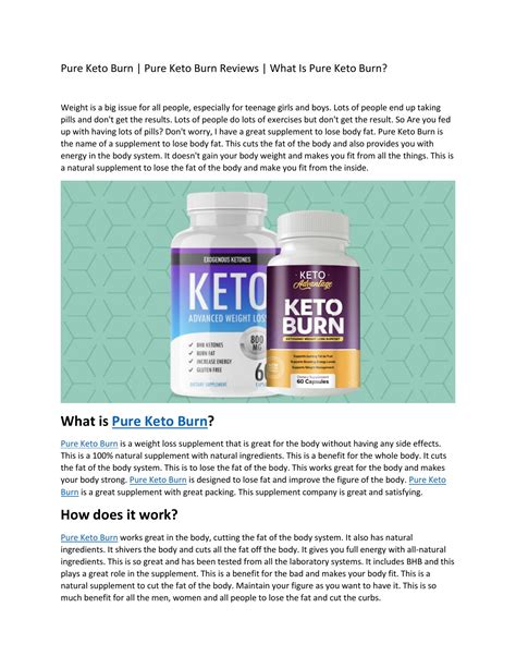 Pure Keto Burn Docx Docdroid