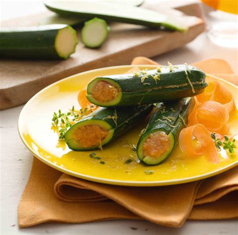 Zucchine Farcite Con Hummus Di Carote E Olio Al Limone Cucina Naturale