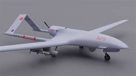 Bayraktar Tb Ucav Drone D Model Cgtrader