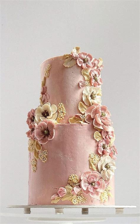 50 Cute Buttercream Cake Ideas For Any Occasion Two Tiered For A