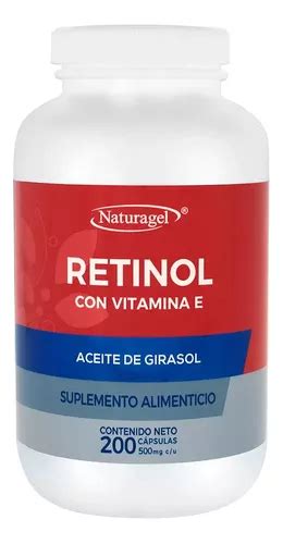 Suplemento Em C Psulas Naturagel Aceite De Girasol Retinol Vitamina