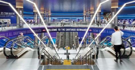 Así Será La Nueva Estación De Metro Del Santiago Bernabéu Pasillos