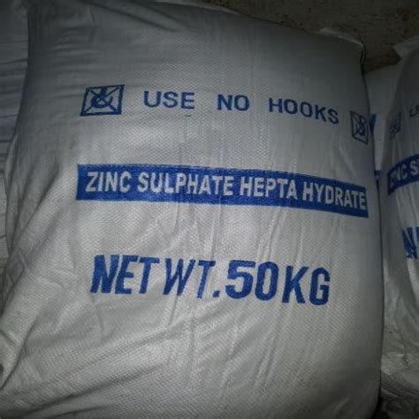 Zinc Sulphate Mono Hepta Application Industrial At