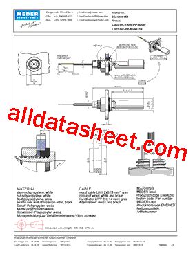 LS03 DK 1A66 PP 500W DE Datasheet PDF Meder Electronic