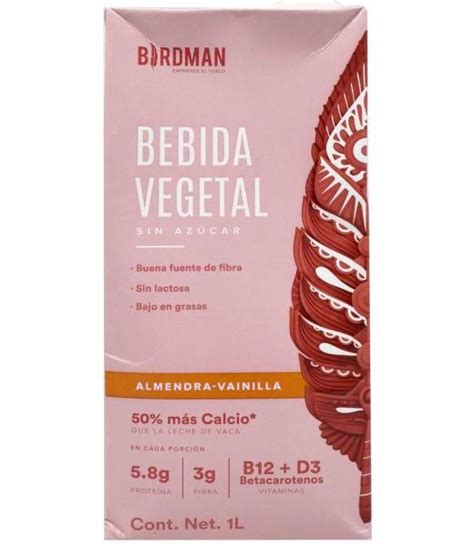 Bebida Vegetal Almendra Vainilla 946 Ml Birdman