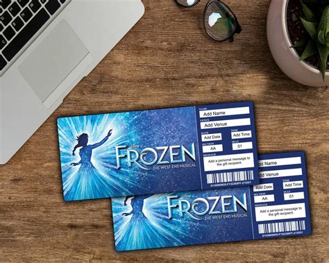 Frozen Broadway Surprise Ticketfrozen Broadway Ticket Etsy