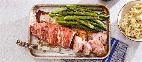 Apricot Stuffed Pork Fillet With Olive Mash Recipe Budgens Co Uk