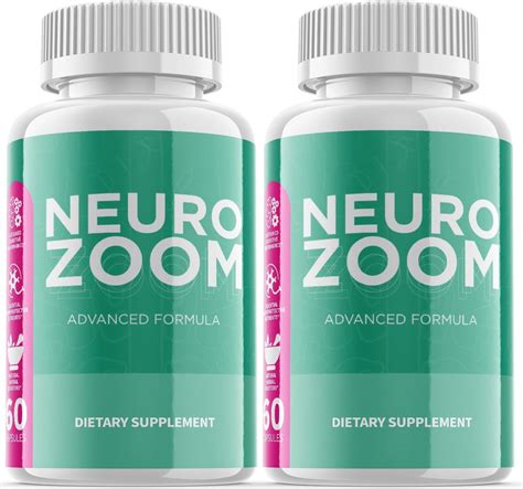 2 Pack Neuro Zoom Brain Boost Supplement Dietary Supplement For