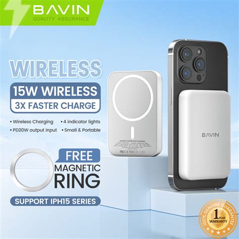 Bavin Pc Pro Mah W W Type C Port Powerbank Magnetic