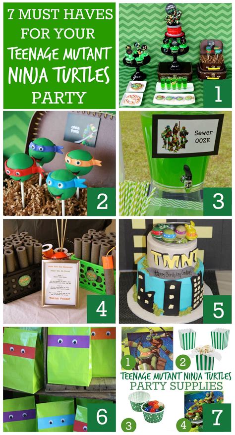 Find Seven Must Have Ideas And Party Supplies For Your Teenage Mutant