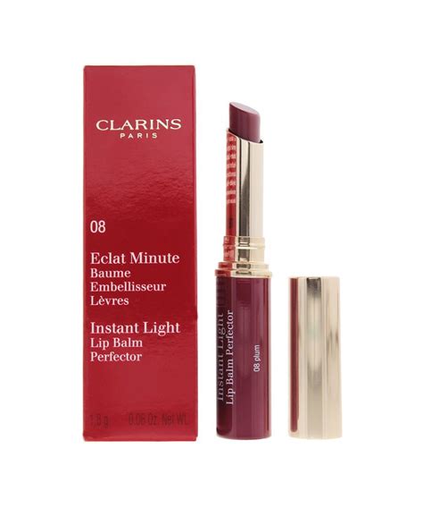 Clarins Womens Instant Light No 08 Plum Lip Balm Perfector 1 8g One