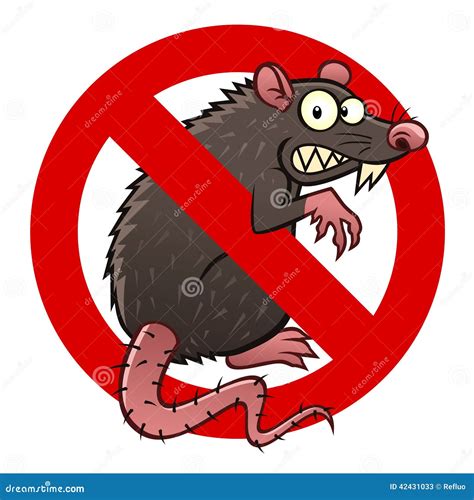 Anti Rat Sign Stock Vector Image Of Vector Anti Control 42431033