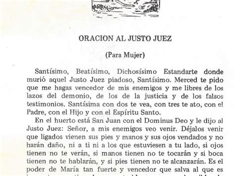 Legítima y verdadera oración al Justo Juez Oraciones Divinas