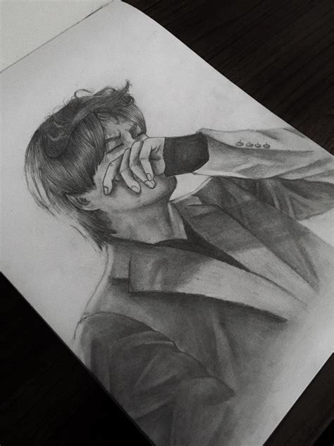 Taehyung Bangtan Fanart Portrait Tattoo Fan Art Portrait